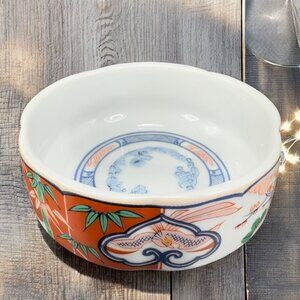 Vintage Georges Briard HEIRLOOM Fine China Porcelain Bowl Dish Imari Multicolor